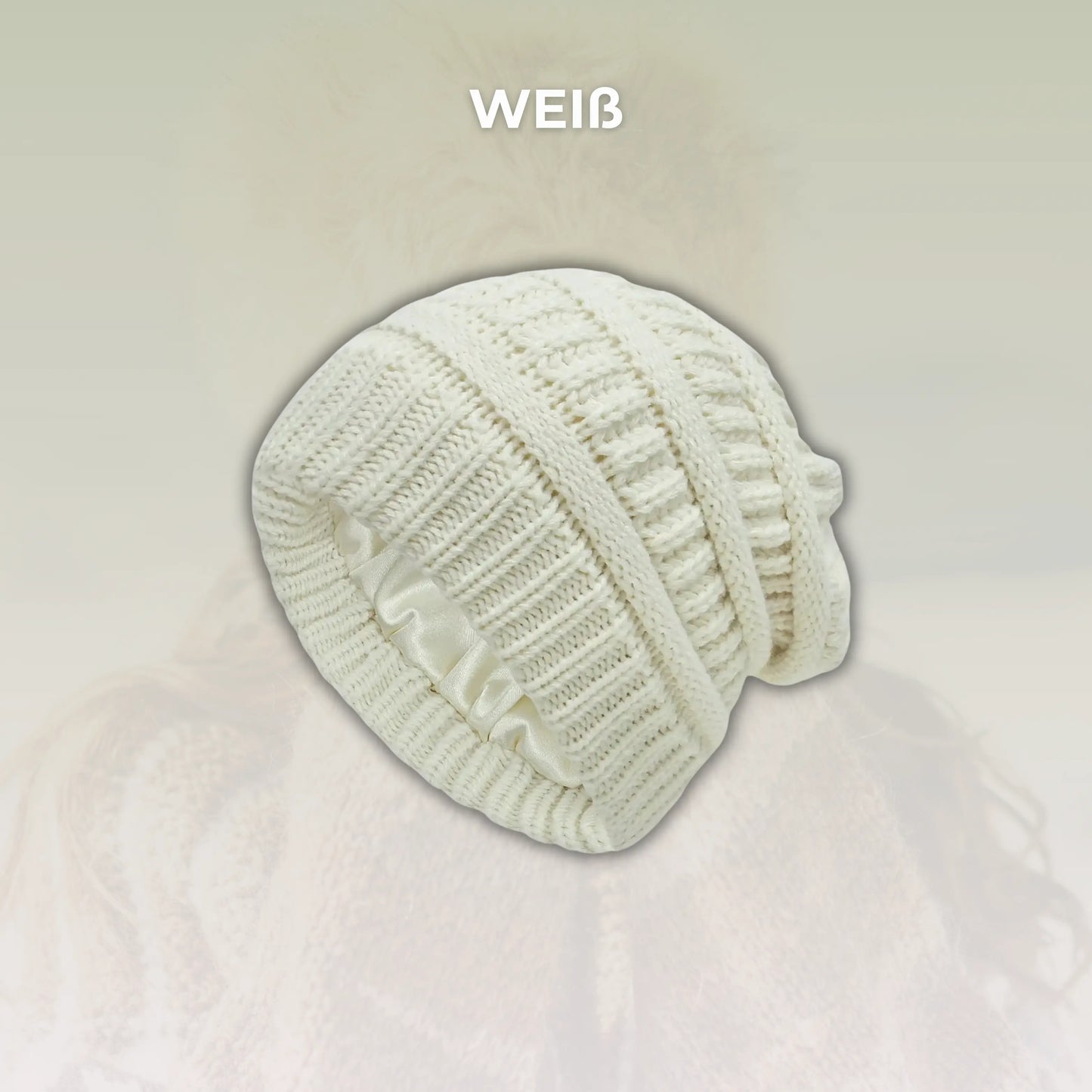 Sleeky Beanie - Anti-Frizz Strick-Wintermütze