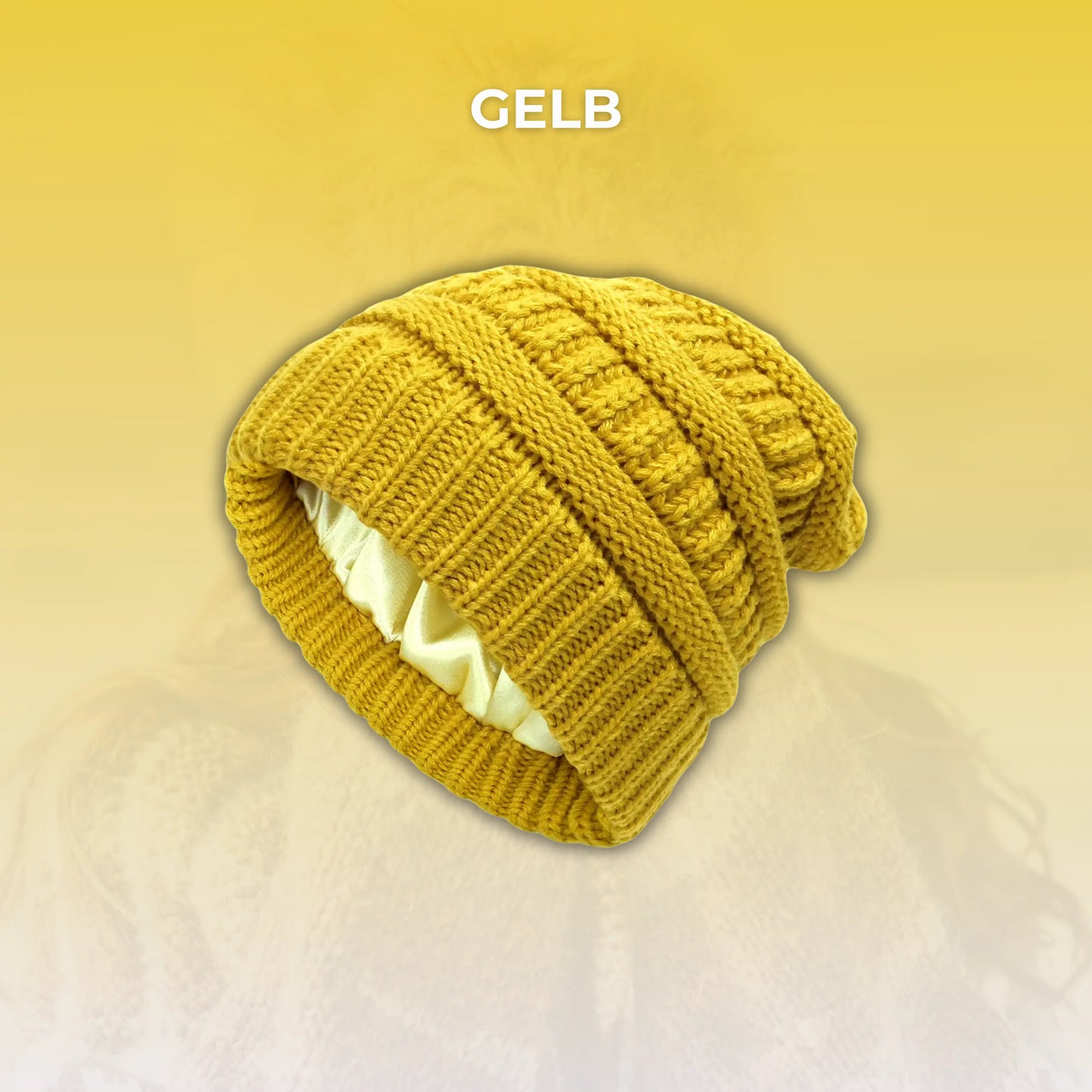 Sleeky Beanie - Anti-Frizz Strick-Wintermütze