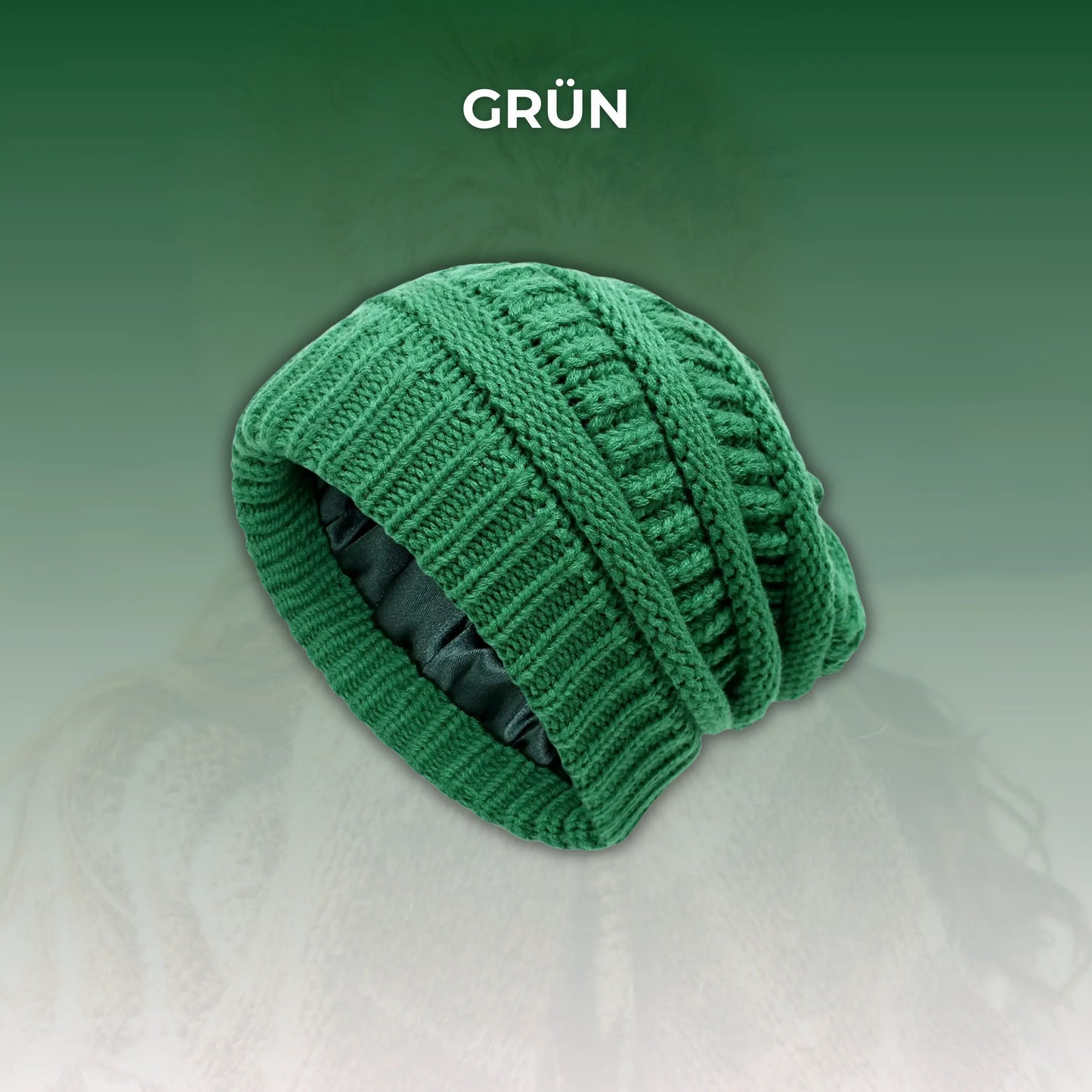Sleeky Beanie - Anti-Frizz Strick-Wintermütze