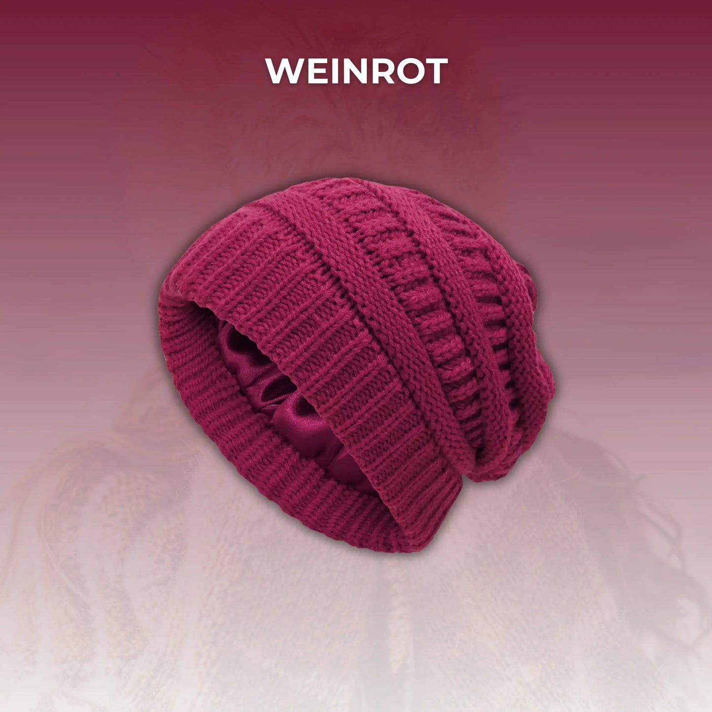 Sleeky Beanie - Anti-Frizz Strick-Wintermütze