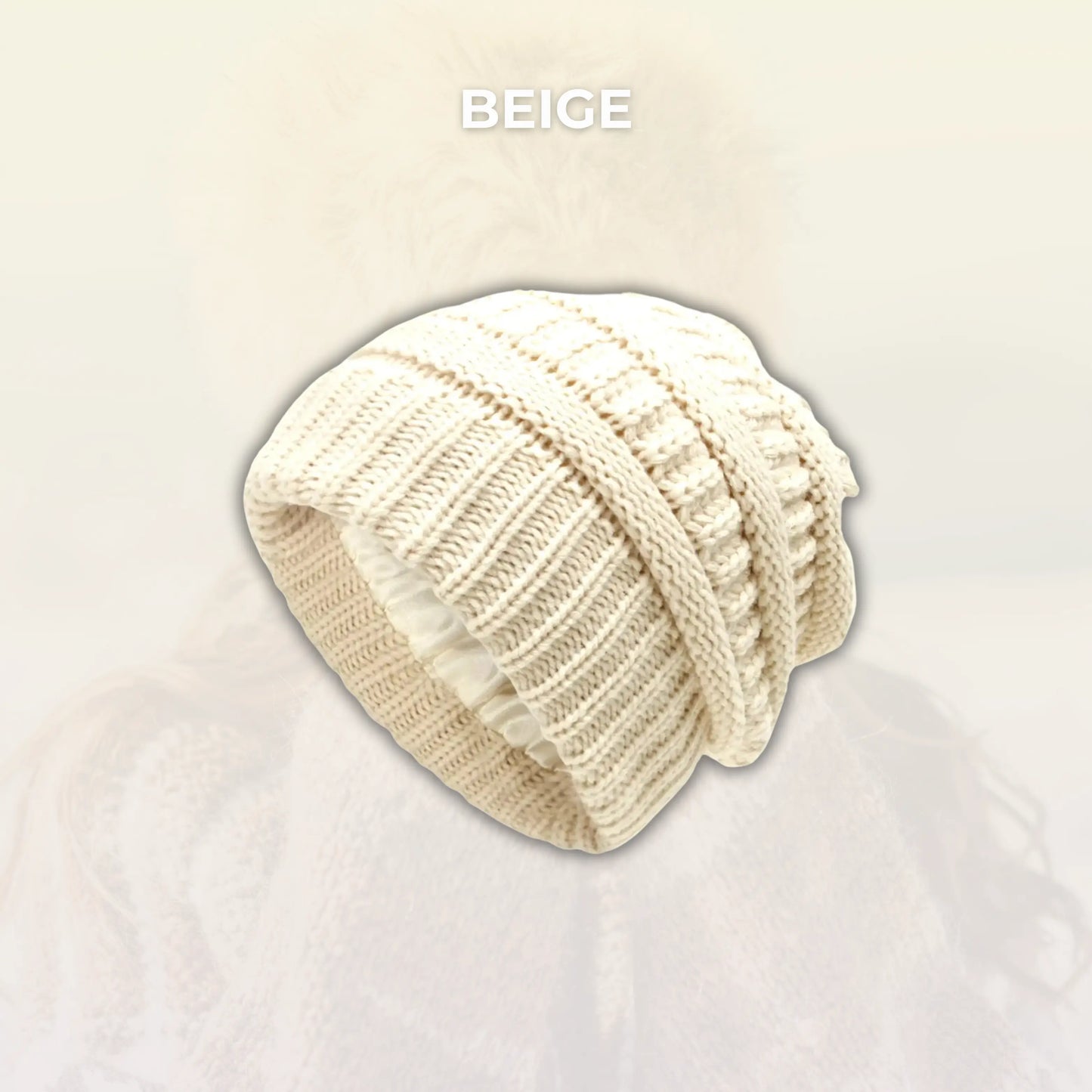 Sleeky Beanie - Anti-Frizz Strick-Wintermütze