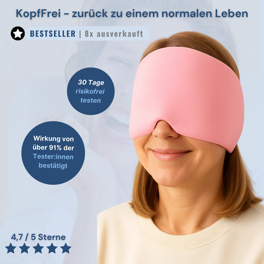 KopfFrei - schmerzlindernde Maske für Migräne & Co.