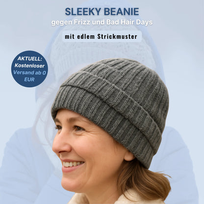 Sleeky Beanie - Anti-Frizz Strick-Wintermütze