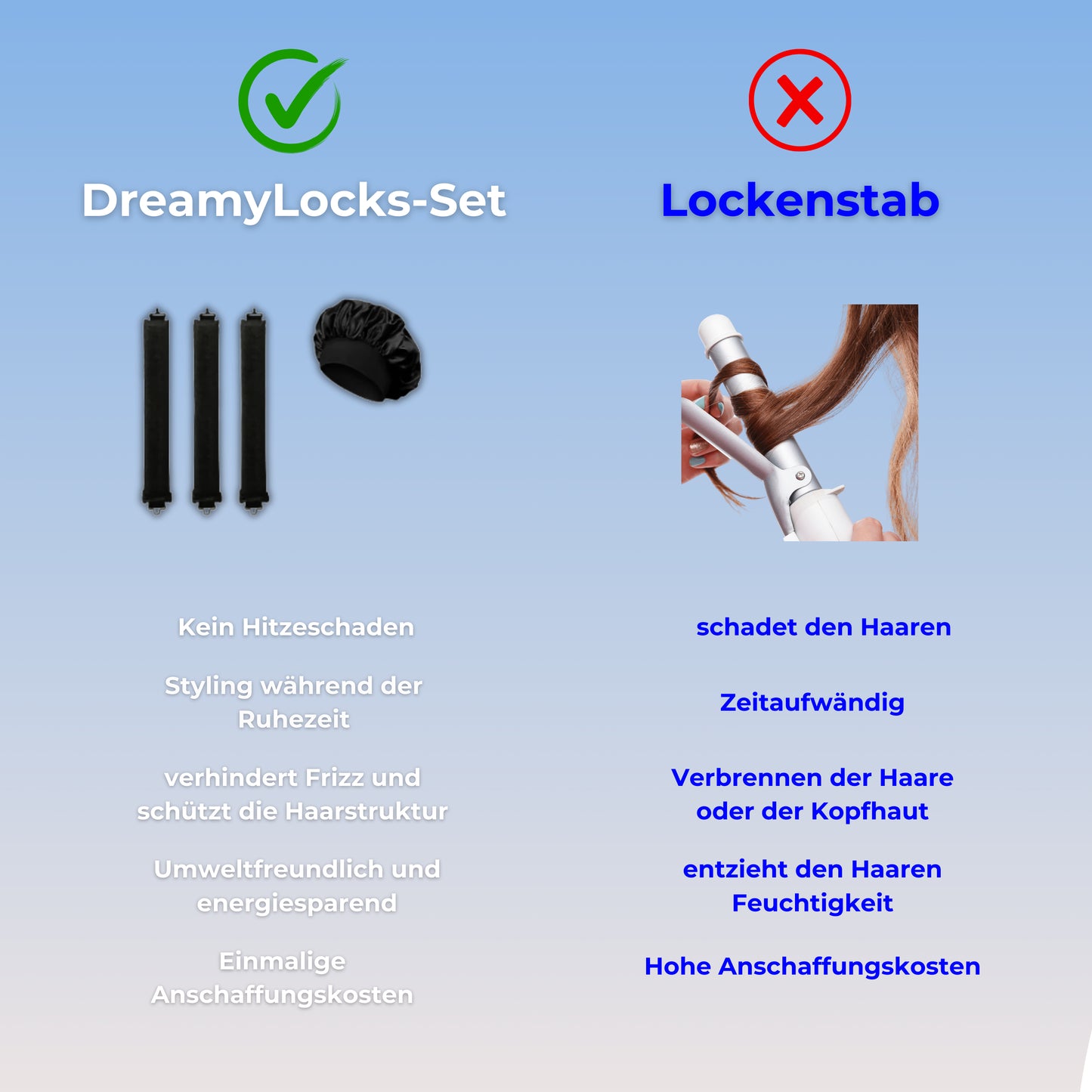 DreamyLocks Set - Locken ohne Hitze