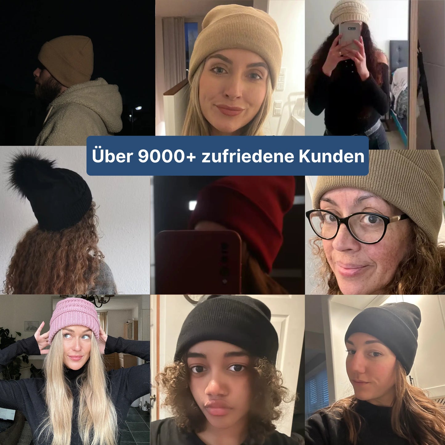 Sleeky Vibe - Anti-Frizz Multi-Wintermütze 2in1